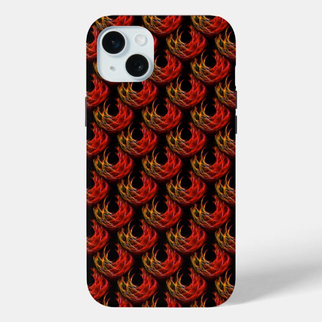 Funda De Case-Mate Para iPhone Elegante patrón de arte abstracto boho moderno lin (Reverso )