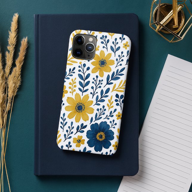 Funda De Case-Mate Para iPhone Elegante patrón de arte floral étnico mediterráneo (Subido por el creador)