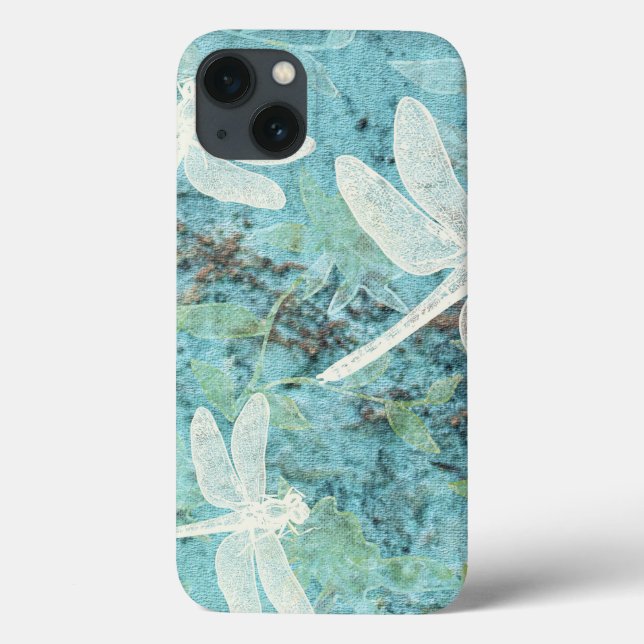 Funda De Case-Mate Para iPhone Elegante patrón de libélulas (Reverso)