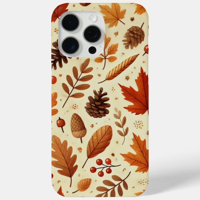 Funda De Case-Mate Para iPhone Elegante patrón de otoño (Reverso )