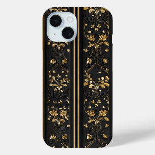 Funda Para iPhone 15 Elegante patrón floral clásico