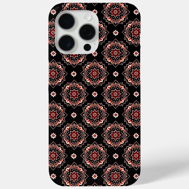 Funda De Case-Mate Para iPhone Elegante patrón floral Mandala Boho (Reverso )