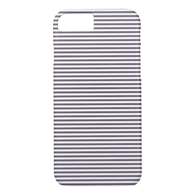 Funda De Case-Mate Para iPhone Elegante patrón gris a rayas (Reverso)