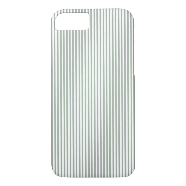 Funda De Case-Mate Para iPhone Elegante patrón rayado azul (Reverso)