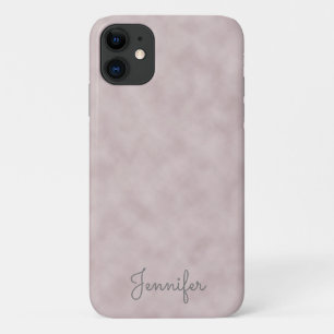 Funda Para iPhone 11 Elegante pergamino de color Rosa personalizado