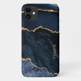 Funda Para iPhone 11 Elegante Personalizado de la Marina de Moda Azul d