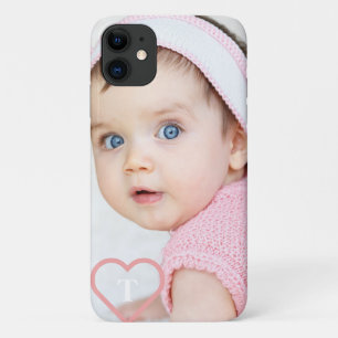 Funda Para iPhone 11 Elegante personalizado minimalista foto de bebé y