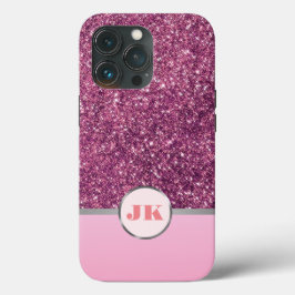 Funda Para iPhone 13 Pro Elegante Personalizado Purpurina deslizante rosa m