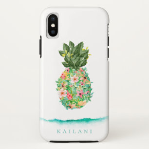 Funda Para iPhone XS Elegante piña botánica