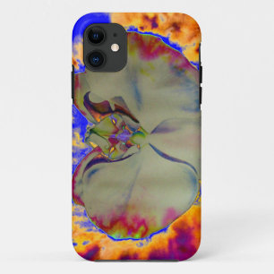 Funda Para iPhone 11 Elegante pintura de orquídeas de color de agua abs