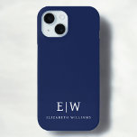 Funda Para iPhone 15 Elegante Profesional Simple Monograma Minimalista<br><div class="desc">Presentamos nuestra Elegante Colección Minimalista Profesional Simple Monograma: Eleva tu estilo con sofisticación atemporal y elegancia subestimada. Esta colección, elaborada con meticulosa atención a los detalles, presenta diseños minimalistas adornados con su monograma personalizado. Cada pieza exuda profesionalismo y refinamiento, perfecto para dar una impresión duradera en cualquier entorno. Desde la...</div>