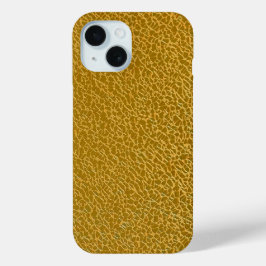 Funda Para iPhone 15 Elegante Protector de textura dorada