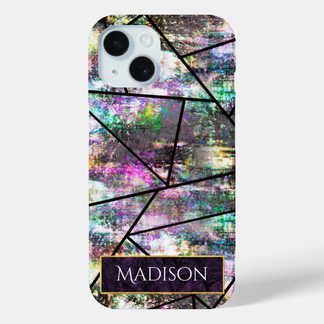 Funda De Case-Mate Para iPhone Elegante purpurina irrisoria (Reverso )