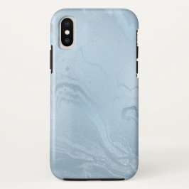 Funda Para iPhone XS Elegante purpurina moderno y elegante de mármol az