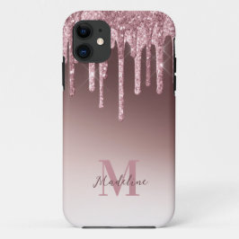 Funda Para iPhone 11 Elegante Purpurina rosa Rubor