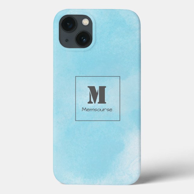Funda De Case-Mate Para iPhone Elegante regalo moderno Nube azul de lujo (Reverso)