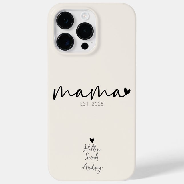 Funda De Case-Mate Para iPhone Elegante regalo personalizado del día de la madre (Reverso)