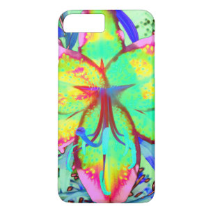 Funda Para iPhone 8 Plus/7 Plus Elegante retro boho abstracto color rosa rosa flor