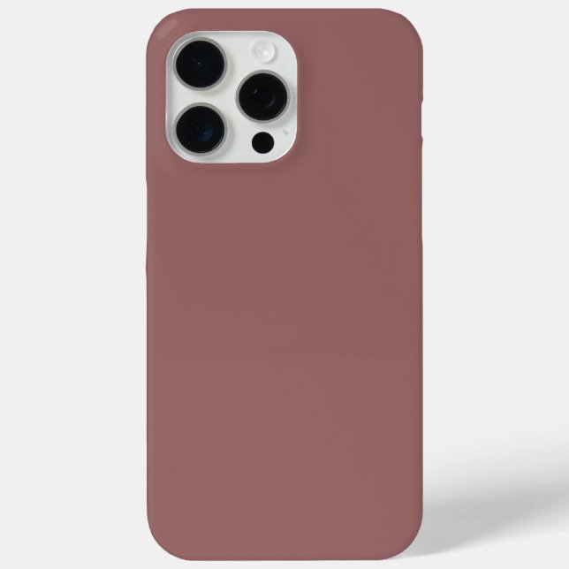 Funda De Case-Mate Para iPhone Elegante Rosa de cobre castaño oscuro marrón rosad (Reverso )