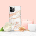 Funda Para iPhone 12 Elegante Rosa de Mármol de oro<br><div class="desc">Estuche de teléfono de Mármol de oro de Rosa de cobre Girly Elegant. Ideal para tu estética de lujo. Si necesita ayuda con el diseño o productos coincidentes,  póngase en contacto con nosotros en cedarandstring@gmail.com</div>