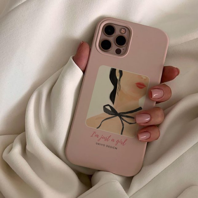Funda De Case-Mate Para iPhone Elegante rosa de moda para las chicas (Phone Case)