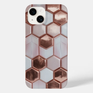 Funda Para iPhone 14 De Case-Mate Elegante Rosa Funda Gold Geometric iPhone 16 Plus