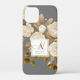 title_seo2 Elegante Rosa Monograma Gris