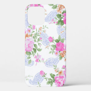 Funda Para iPhone 12 Pro Elegante Roses Rosados Patrón de acuarela Floral  