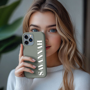 Funda Para iPhone 13 Pro Max Elegante Sabio nombre personalizado simple 