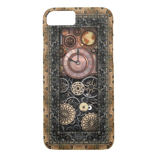 Funda De Case-Mate Para iPhone Elegante Steampunk (Reverso)