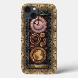 Funda Para iPhone 13 Elegante tiempo vintage Steampunk
