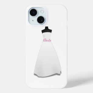 Funda Para iPhone 15 Elegante vestido de novia blanco de escritura Novi