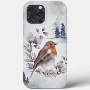 Funda Para iPhone 13 Pro Max Elegante Watercolor Winter