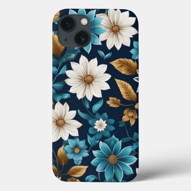 Funda De Case-Mate Para iPhone Elegante y bello patrón floral primavera arte (Reverso)