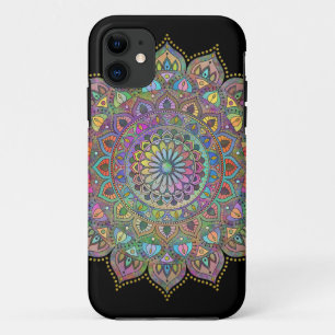 Funda Para iPhone 11 Elegante y colorido Mandala estilo India 1