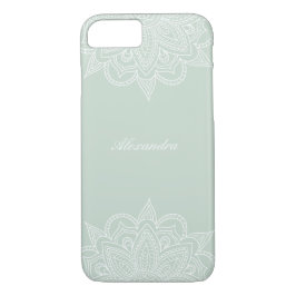 Funda Para iPhone 8/7 Elegante y elegante Casa de mandarín verde y blanc
