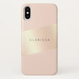 Funda Para iPhone X Elegante y moderno pollo de color rosa rosa rosa r