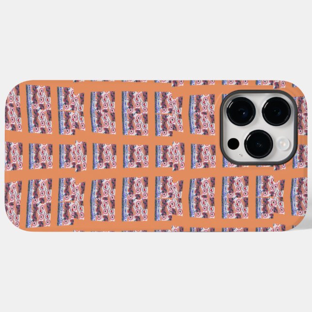 Funda De Case-Mate Para iPhone Elegante y único arte con estampado cardíaco para  (Reverso  (Horizontal))