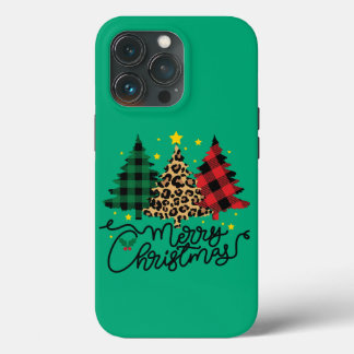 Funda Para iPhone 13 Pro Elegantes árboles navideños plantados