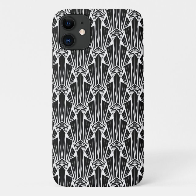 Funda De Case-Mate Para iPhone Elegantes elementos geométricos abstractos de arte (Reverso)