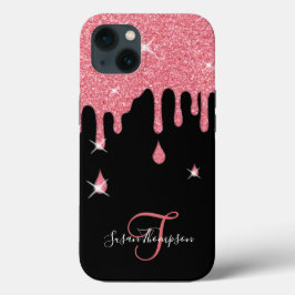 Funda Para iPhone 13 Elegantes espárragos rosados personalizados