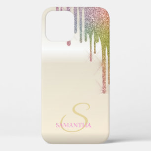 Funda Para iPhone 12 Pro Elegantes gotas de Purpurina arcoiris de Guay