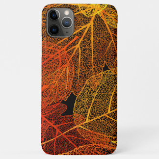 Funda Para iPhone 11 Pro Max Elegantes hojas otoñales
