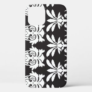 Funda Para iPhone 12 Elegantes motivos de fans en el Art Deco Dorado.