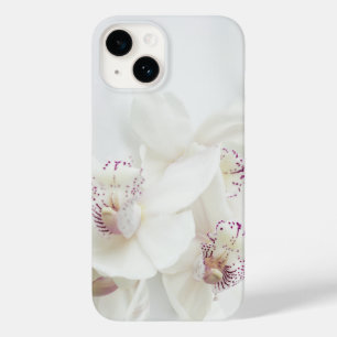 Funda Para iPhone 14 De Case-Mate Elegantes orquídeas blancas y moradas Personaliza