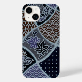 Funda Para iPhone 14 De Case-Mate Elegantes Patrones de Índigo de Origami de Washing