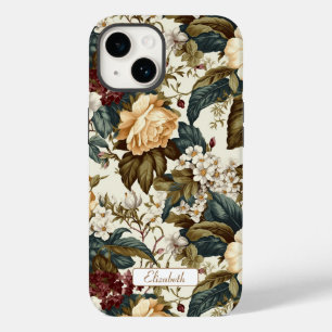 Funda Para iPhone 14 De Case-Mate Elegantes Peonías Vintage e Hidrangeas