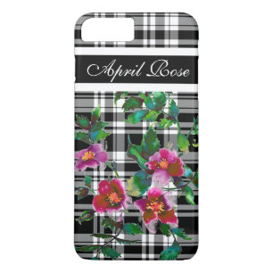 Funda Para iPhone 8 Plus/7 Plus Elegantes rosas de acuarela de color vintage perso