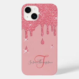 Funda Para iPhone 14 De Case-Mate Elegantes saltos de efecto rosa personalizado