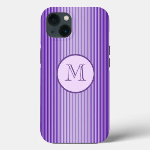 Funda Para iPhone 13 Elegantes Sofisticados Rayas Resplandecientes Purp